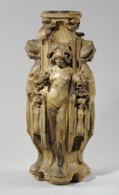 One of 9 maquettes for the Sam Wilson Chimneypiece, c.1908-14 (plaster & shellac) by Alfred Gilbert