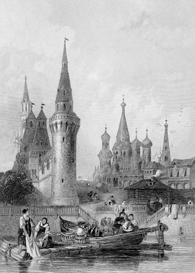 The Church of Vasili Blagennoi, Moscow, engraved by J. H. Kernot by Alfred Gomersal Vickers