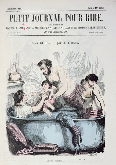 Scorching Heat: The Family Bath by Alfred Grevin