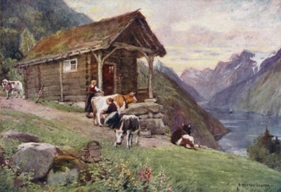 A Norwegian Fjord by Alfred Heaton Cooper