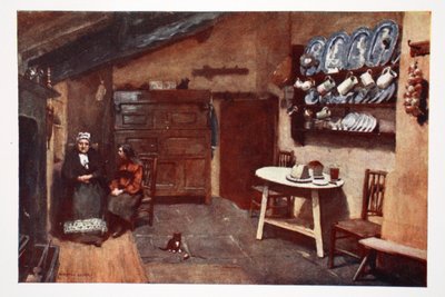 An Old Inn Kitchen, Coniston by Alfred Heaton Cooper