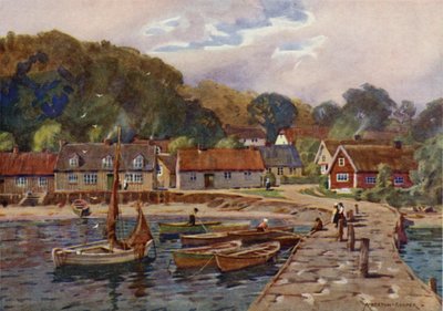 Arild, a Fishing Village near Molle by Alfred Heaton Cooper