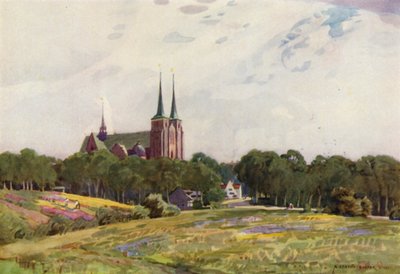 Denmark: Roskilde Cathedral by Alfred Heaton Cooper
