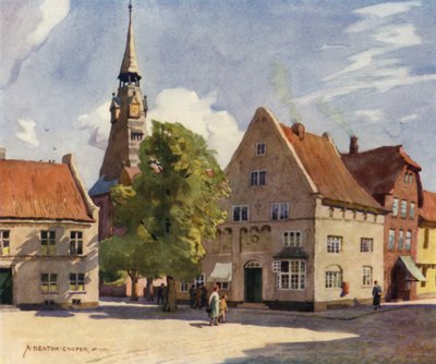Denmark: Tonder, A Mediaeval Town in North Slesvig by Alfred Heaton Cooper