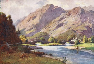 Lake District: Grange in Borrowdale, Early Morning by Alfred Heaton Cooper