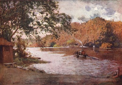 Lake District: The Old Ferry, Windermere by Alfred Heaton Cooper