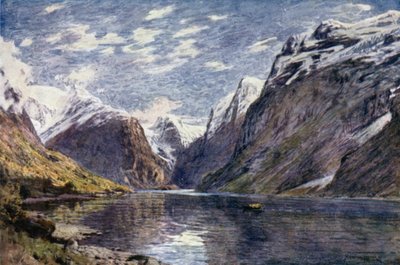 Loen Vand and Glacier, Nord Fjord by Alfred Heaton Cooper