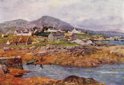 The Village of Roundstone, County Galway by Alfred Heaton Cooper