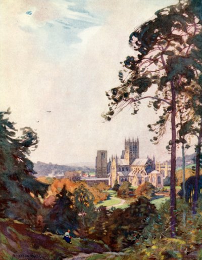 Wells Cathedral, from the Tor by Alfred Heaton Cooper