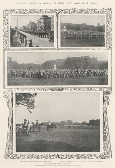 German Troops in Vienna on their Way Home from China by Alfred Hugh Fisher