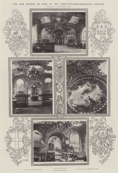 The New Station De Luxe of the Paris-Lyons-Mediterranean Railway by Alfred Hugh Fisher