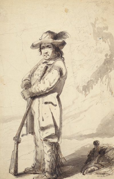 A Rocky Mountain Trapper, Bill Burrow, c.1837 by Alfred Jacob Miller