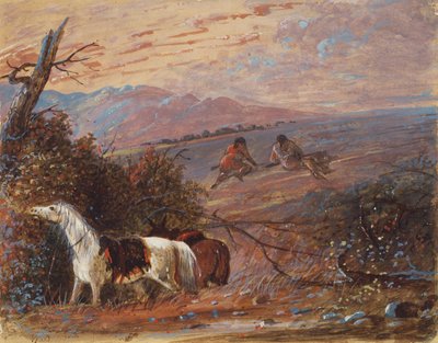Approaching Buffalo, c.1858 by Alfred Jacob Miller