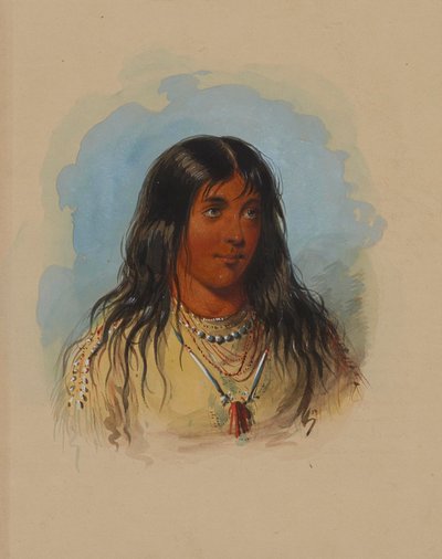 Arikara Female by Alfred Jacob Miller
