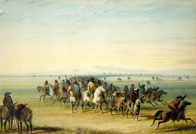 Caravan en Route by Alfred Jacob Miller