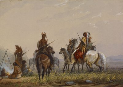Expedition to Capture Wild Horses - Sioux by Alfred Jacob Miller
