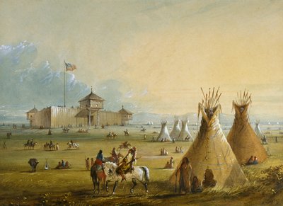Fort Laramie by Alfred Jacob Miller
