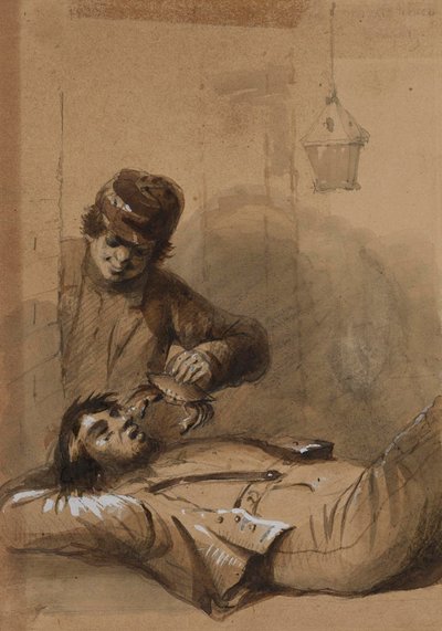 Jack C- and the Market House Loafer by Alfred Jacob Miller