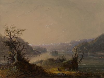 Lake Scene by Alfred Jacob Miller
