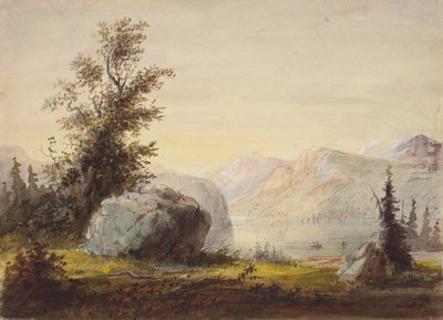 Lake, Wind River by Alfred Jacob Miller