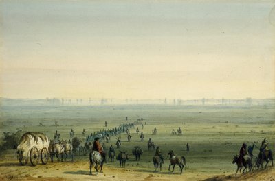 Prairie Scene: Mirage by Alfred Jacob Miller