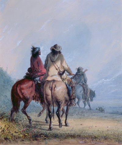 Trappers Starting for the Beaver Hunt by Alfred Jacob Miller