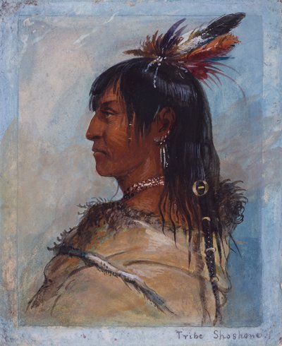 Tribe Shoshone by Alfred Jacob Miller