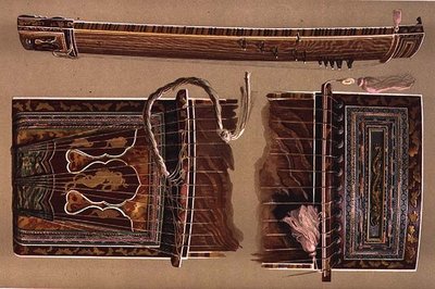 Koto, or Japanese long zither, from 