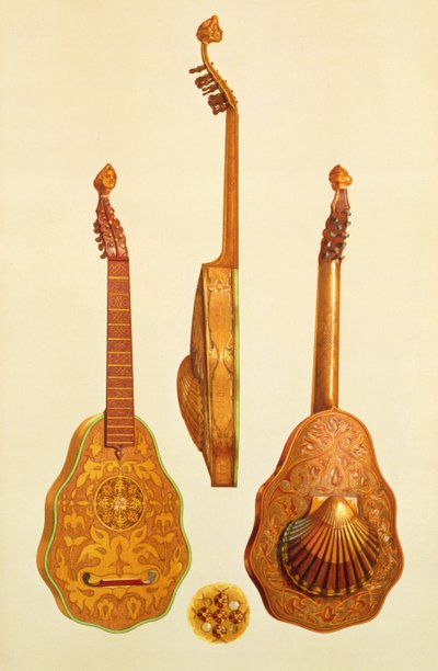 Queen Elizabeth I lute by John Rose, 1580 (from 