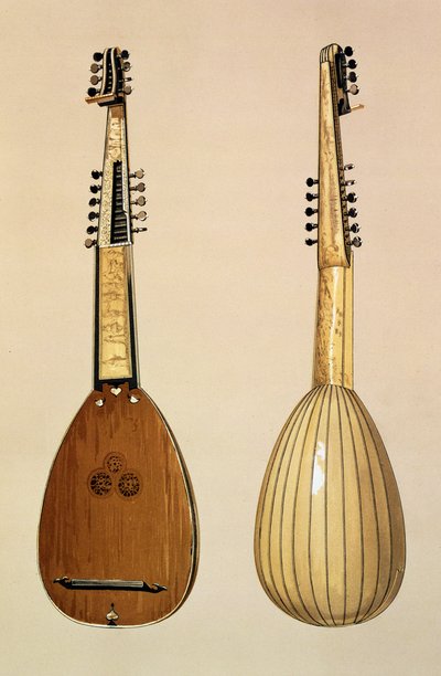 Theorbo, made by Giovanni Krebar, Padua, 1629, from 