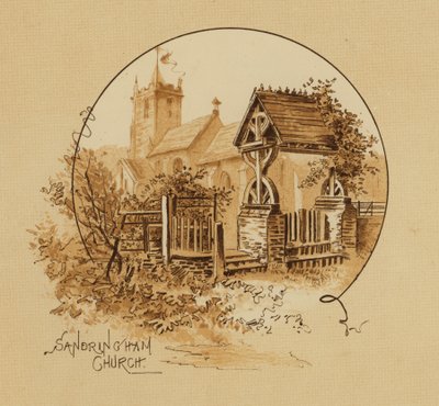 Sandringham Church, Norfolk by Alfred Johnson