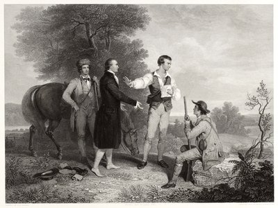 The Capture of Major Andre, after Asher B. Durand by Alfred Jones
