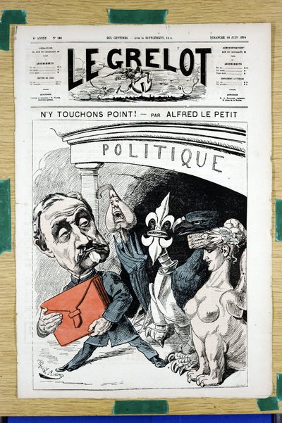 Cover of Le Grelot, number 166, Satirical in Colors by Alfred Le Petit
