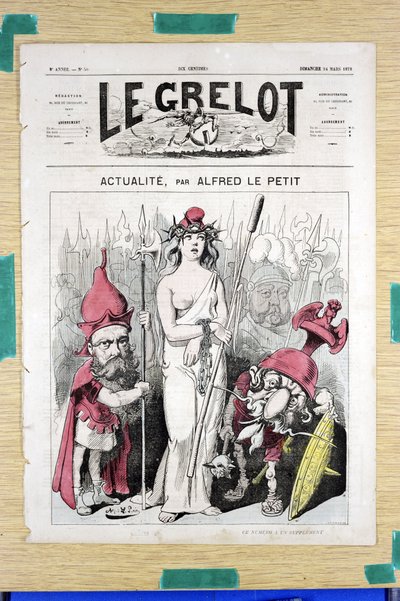 Cover of Le Grelot, number 50, Satirical in Colours by Alfred Le Petit
