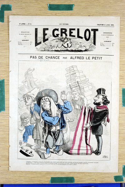 Cover of Le Grelot, number 54, Satirical in Colors by Alfred Le Petit