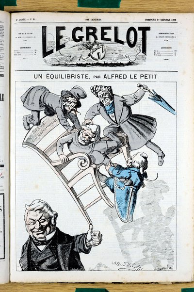 Cover of Le Grelot, number 81, Satirical in Colors by Alfred Le Petit