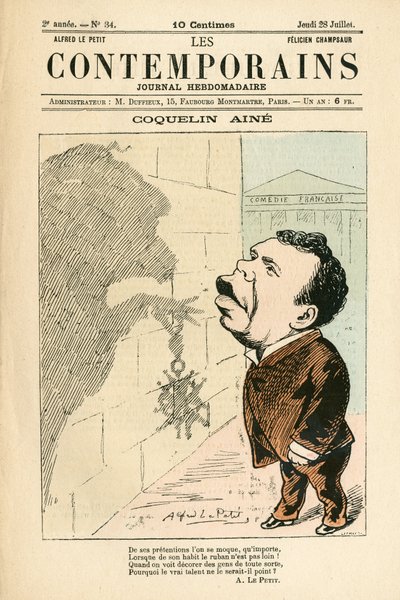 Cover of Les Contemporains, number 34 by Alfred Le Petit