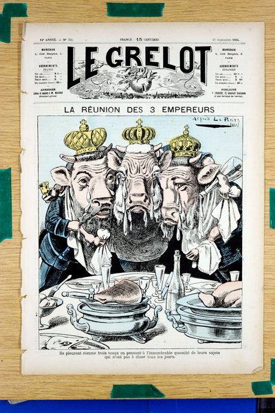 Cover of Le Grelot, Satirical in Colors by Alfred Le Petit