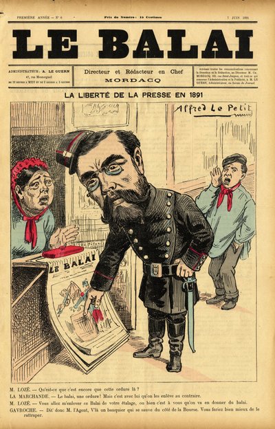 Illustration of Alfred Le Pepetit for the Cover of Le Bai, no 6 by Alfred Le Petit