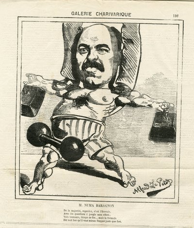 Illustration of Alfred Le Petit (1841-1909) in Le Charivari by Alfred Le Petit