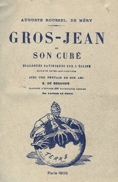 Illustration of Alfred Le Petit for the Cover of Gros-Jean and his Cure by Alfred Le Petit