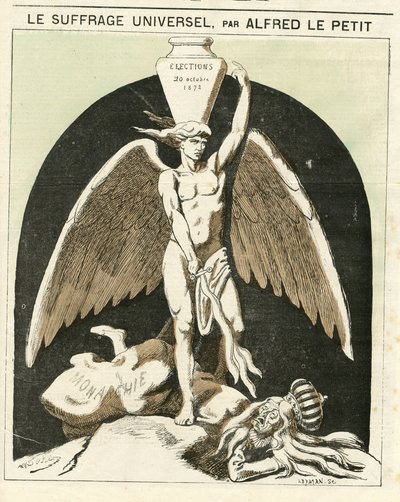 Illustration of Alfred Le Petity (1841-1909) for the Cover of Le Grelot by Alfred Le Petit