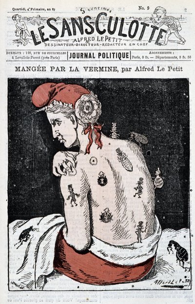 Marianne Eaten by Vermin - by Alfred Le Petitty, in 