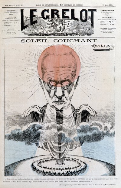 Soleil couchant: Victor Hugo - by Alfred Le Pepetit, in 