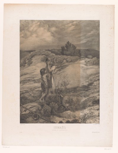 Hagar and Ishmael in the Desert (Ishmael) (Musée du Luxembourg) (title on object) by Alfred Louis Bahuet