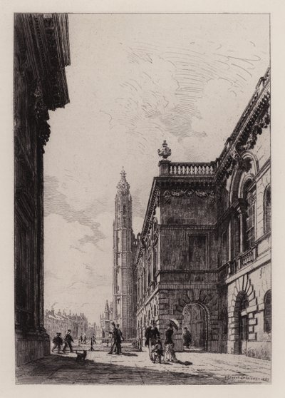 Cambridge: The Senate House and University Library by Alfred Louis Brunet Debaines