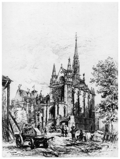 La Sainte-Chapelle by Alfred Louis Brunet Debaines