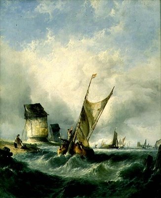 A Breezy Day on the Meuse by Alfred Montague