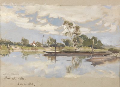 Bablock Hythe, Near Oxford by Alfred Parsons