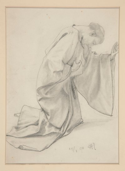Monk Kneeling by Alfred Parsons